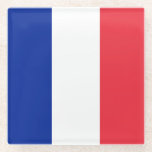 Posavasos De Vidrio Pascua de vidrio con bandera de Francia<br><div class="desc">Añade un toque de sofisticación francesa a tu casa con nuestra exclusiva montaña rusa de vidrio con la bandera de Francia. Esta montaña rusa, elaborada con meticulosa atención a los detalles, es más que sólo un elemento funcional; es una celebración de la cultura y el patrimonio francés. El elegante diseño...</div>
