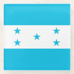 Posavasos De Vidrio Pascua de vidrio con bandera de Honduras