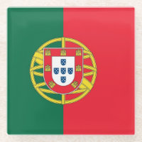 Pascua de vidrio con bandera de Portugal