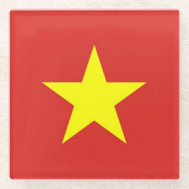 Posavasos De Vidrio Pascua de vidrio con bandera de Vietnam
