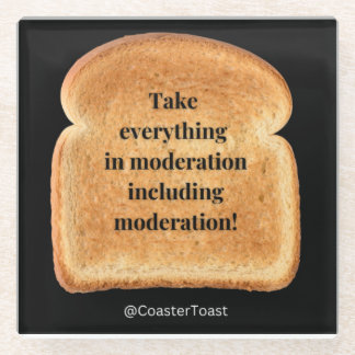 Posavasos De Vidrio Pascua de vidrio con divertida tostada ingeniosa