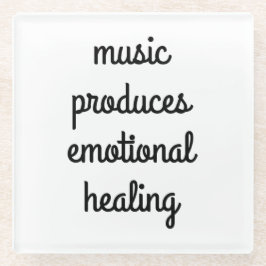 Posavasos De Vidrio Pascua de vidrio curativo emocional