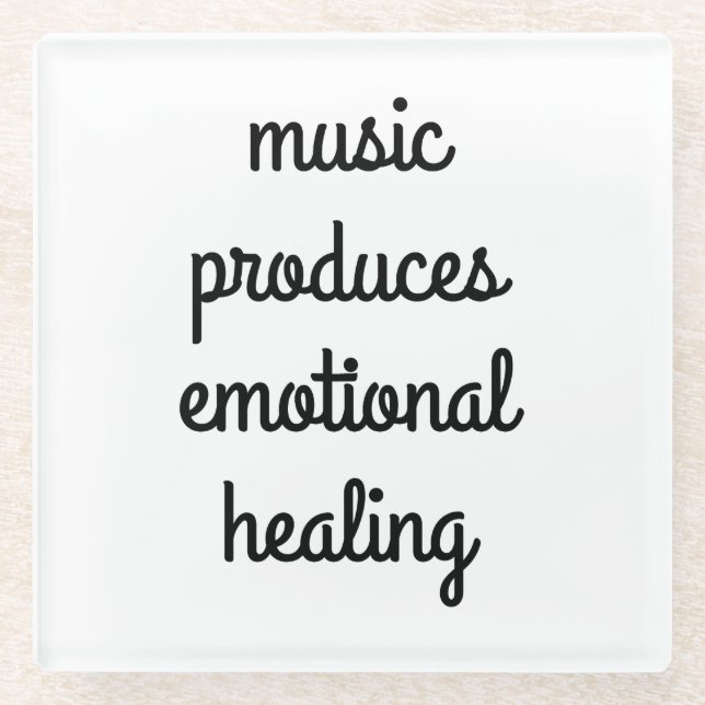 Posavasos De Vidrio Pascua de vidrio curativo emocional (Anverso)