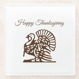 Posavasos De Vidrio Pascua de vidrio de Acción de Gracias