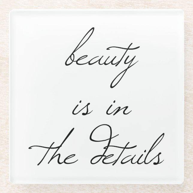 Posavasos De Vidrio Pascua de vidrio de belleza (Anverso)