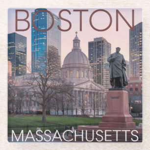 Posavasos De Vidrio Pascua de vidrio de Boston Massachusetts