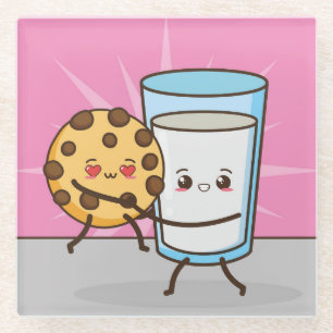 Posavasos De Vidrio Pascua de vidrio de comida de Kawaii