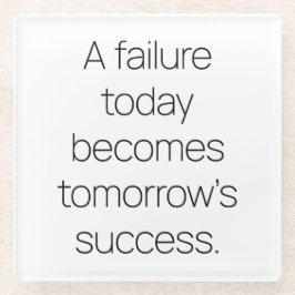 Posavasos De Vidrio Pascua de vidrio de éxito de mañana