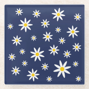 Posavasos De Vidrio Pascua de vidrio de la Marina Daisy
