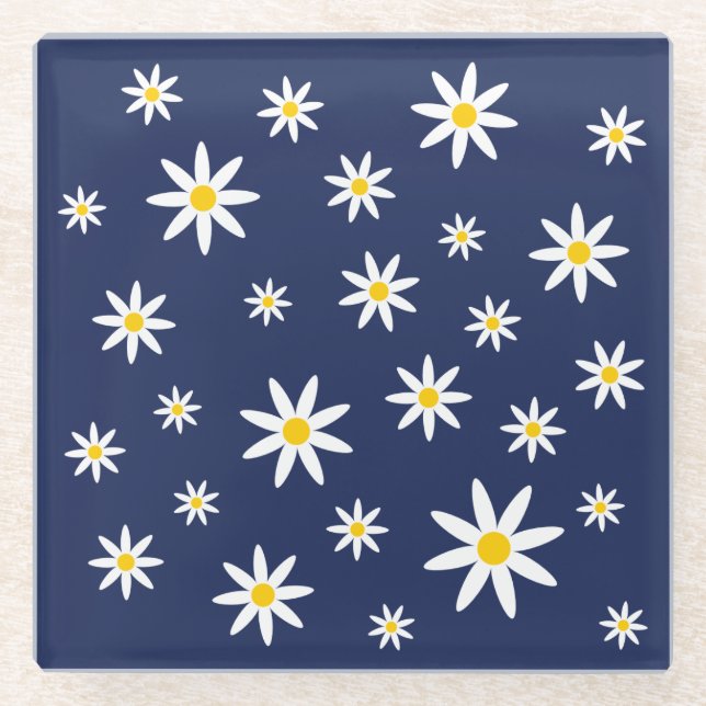 Posavasos De Vidrio Pascua de vidrio de la Marina Daisy (Anverso)