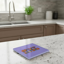 Posavasos De Vidrio Pascua de vidrio de paz