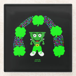 Posavasos De Vidrio Pascua de vidrio de St. Patrick's FrankenCheese