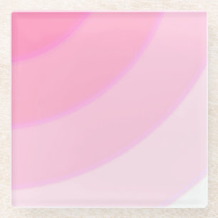 Posavasos De Vidrio Pascua De Vidrio De Swirls Pink