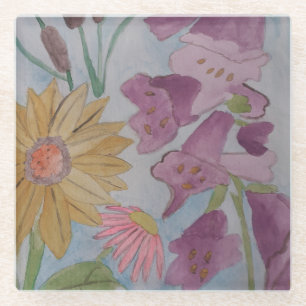 Posavasos De Vidrio Pascua de vidrio del Jardín de la cabaña inglesa