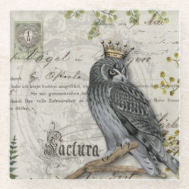 Posavasos De Vidrio Pascua de vidrio - Halcón rey