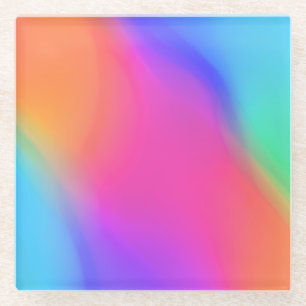 Posavasos De Vidrio Pascua de vidrio holográfico Vivid