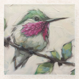 Posavasos De Vidrio Pascua de vidrio - Hummingbird