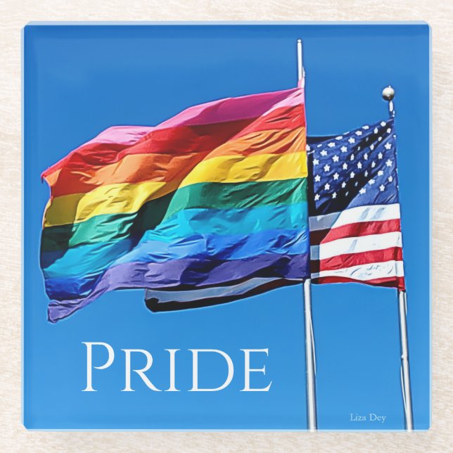 Posavasos De Vidrio Pascua de vidrio 'Orgullo' (Anverso)