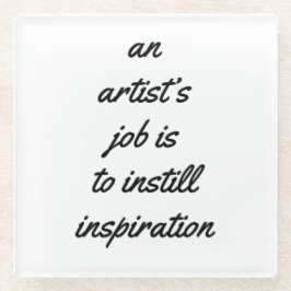 Posavasos De Vidrio Pascua de vidrio para trabajo de artista