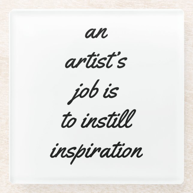 Posavasos De Vidrio Pascua de vidrio para trabajo de artista (Anverso)