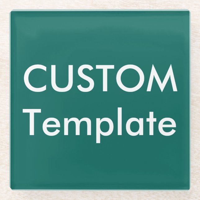 Posavasos De Vidrio Pascua de vidrio personalizado cuadrada de 4,2" co (Anverso)