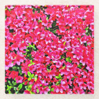 Posavasos De Vidrio Pascua De Vidrio Rosa Azaleas