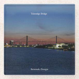 Posavasos De Vidrio Pascua del puente Talmadge