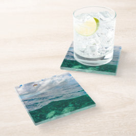 Posavasos De Vidrio Pascua Parasail Turca y Caicos