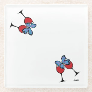 Posavasos De Vidrio Pascua: Tiempo de Fiesta