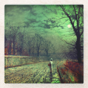 Posavasos De Vidrio Paseo en luna