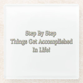 Posavasos De Vidrio "Paso a paso" Diseño Cuto. ¡Hazte con una en Zazzl