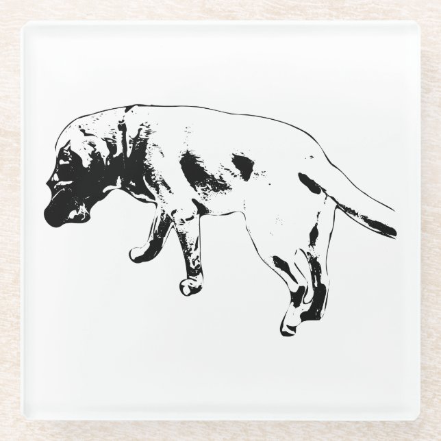 Posavasos De Vidrio Pasos e historias (Anverso)