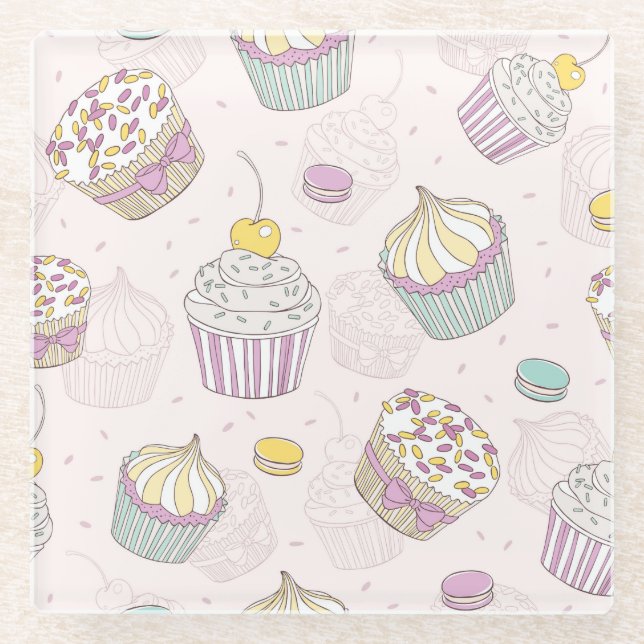 Posavasos De Vidrio Pasteles (Anverso)