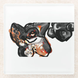 Posavasos De Vidrio Pata de lobo en el aire