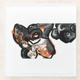 Posavasos De Vidrio Pata de lobo en el aire