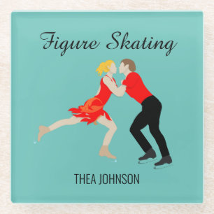 Posavasos De Vidrio Patinaje artístico