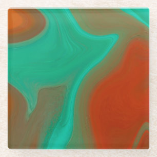 Posavasos De Vidrio patrón abstracto