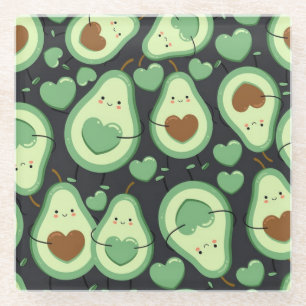 Posavasos De Vidrio Patrón aguacate