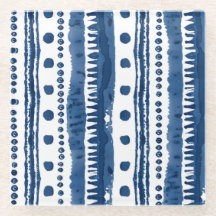 Patrón blanco y azul de Sashiko