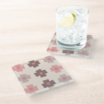 Patrón bohemio de flor rosa marrón