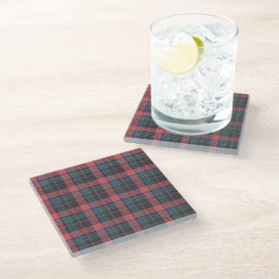 Posavasos De Vidrio Patrón de Cuadro Clásico