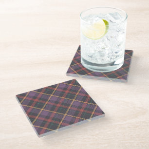 Posavasos De Vidrio Patrón de Cuadro Clásico
