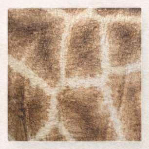 Posavasos De Vidrio Patrón de jirafa