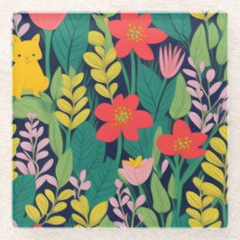 Posavasos De Vidrio Patrón de jungla