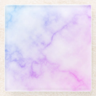 Posavasos De Vidrio Patrón de mármol del arco iris