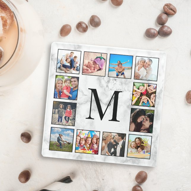 Posavasos De Vidrio Patrón de Piedra de Mármol Blanco (Subido por el creador)