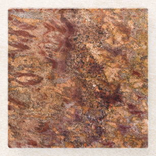 Posavasos De Vidrio Patrón de piedra natural