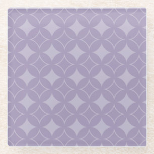 Posavasos De Vidrio Patrón de shippo lavanda