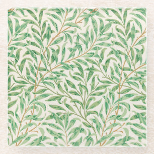 Posavasos De Vidrio Patrón de Willow Bough William Morris