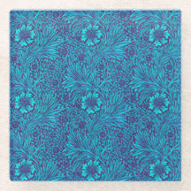 Patrón floral turquesa oscuro púrpura vintage